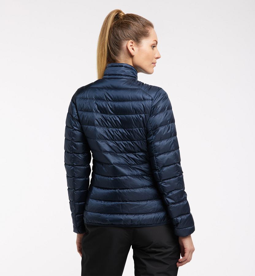 Haglöfs Womens Roc Down Jacket Dark Blue New Zealand 45109ZQJC